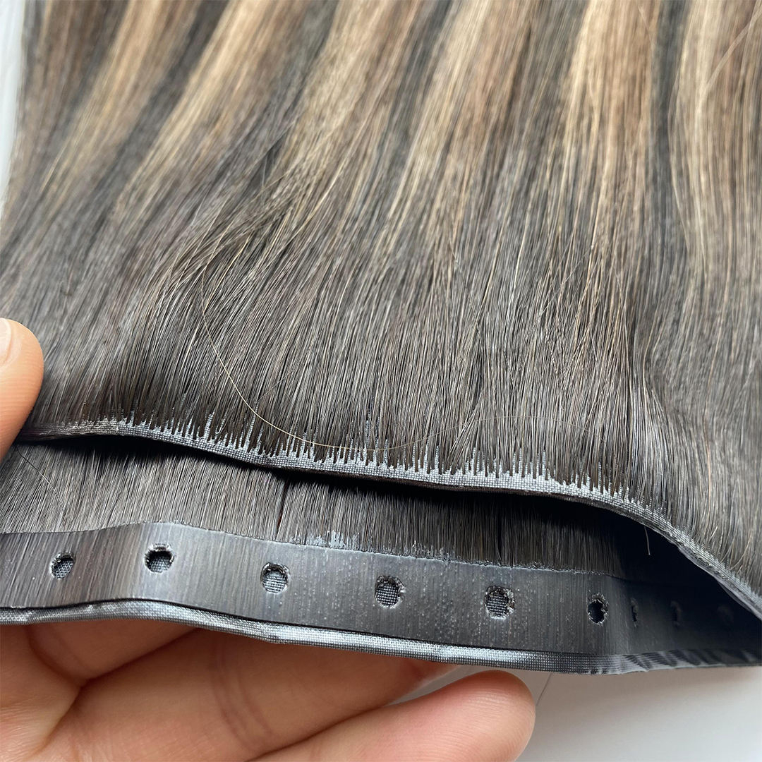Invisible-hole weft structure of Butterfly Weft Hair Extensions