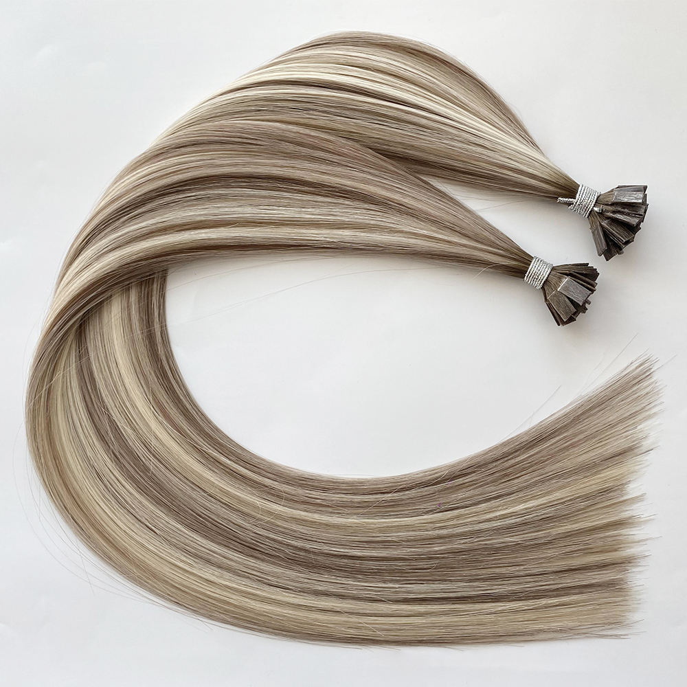 Wholesale double drawn micro flat tip pre-bonded keratin hair extensions