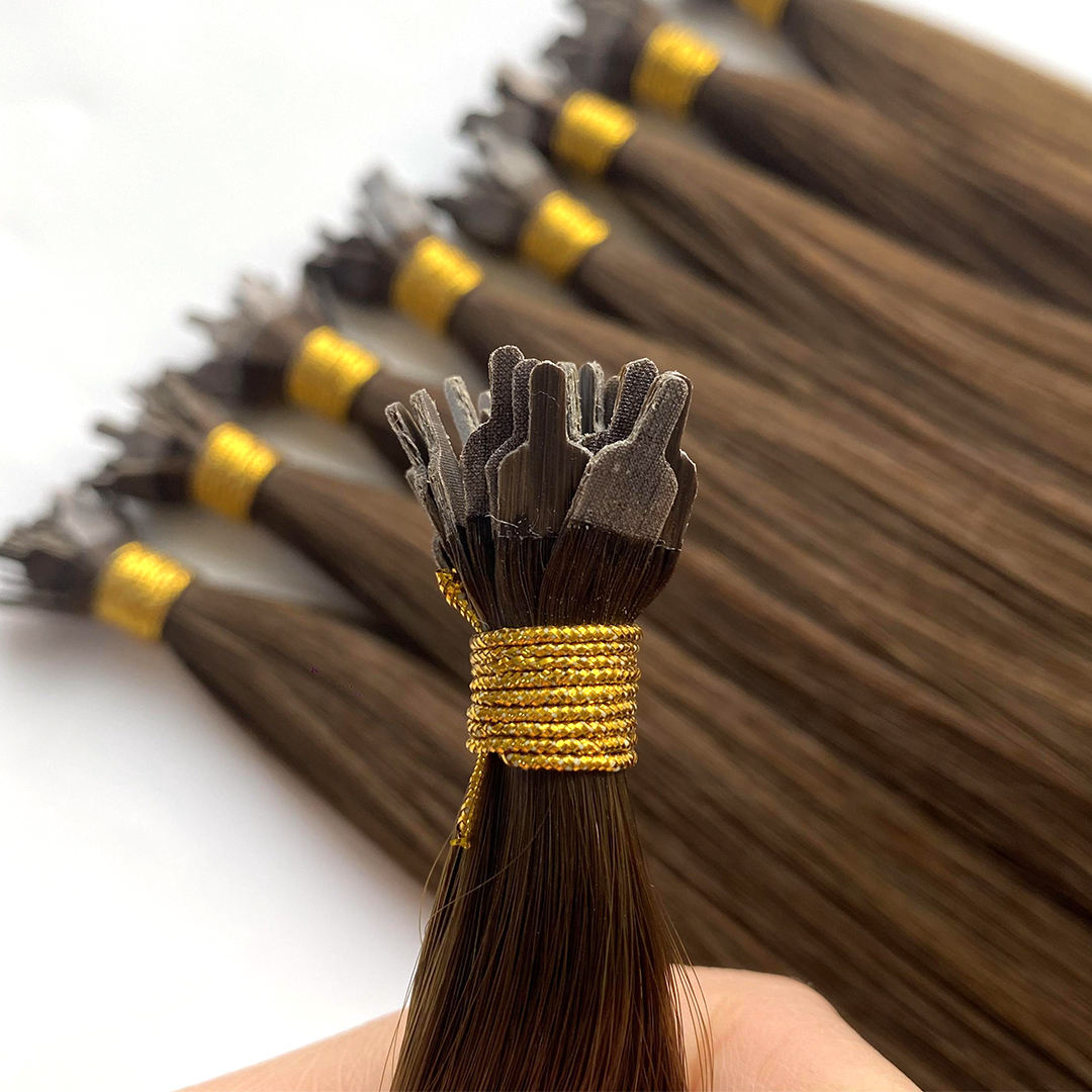 Keratin Bond Hair Extensions fan-tip construction