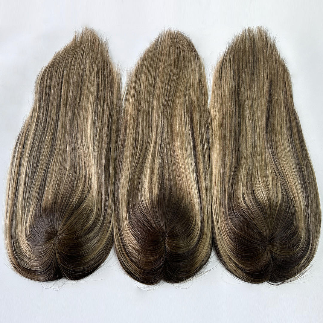 Lace Front Topper natural hairline and human hair texture