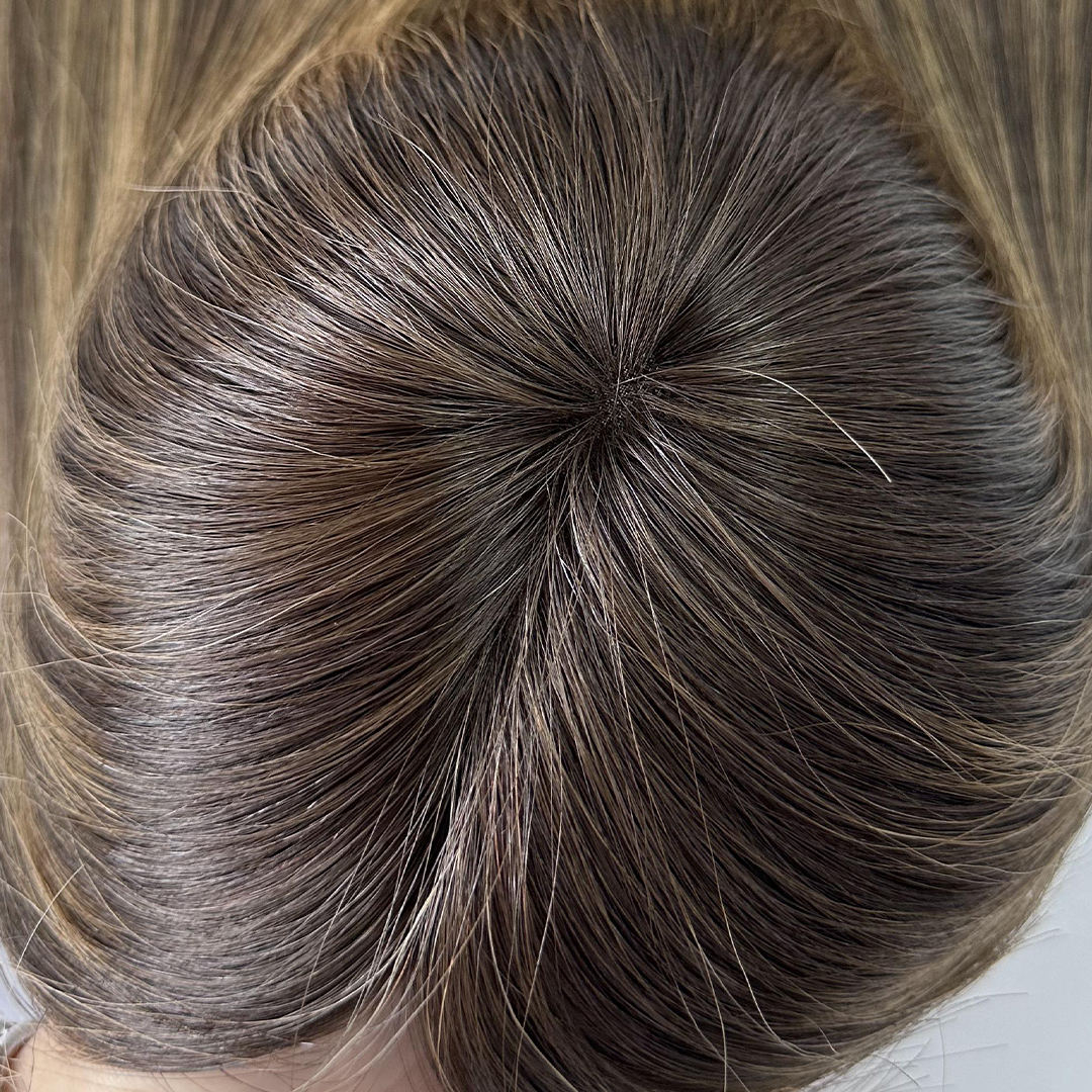 Lace Front Topper silk base closure with lace front