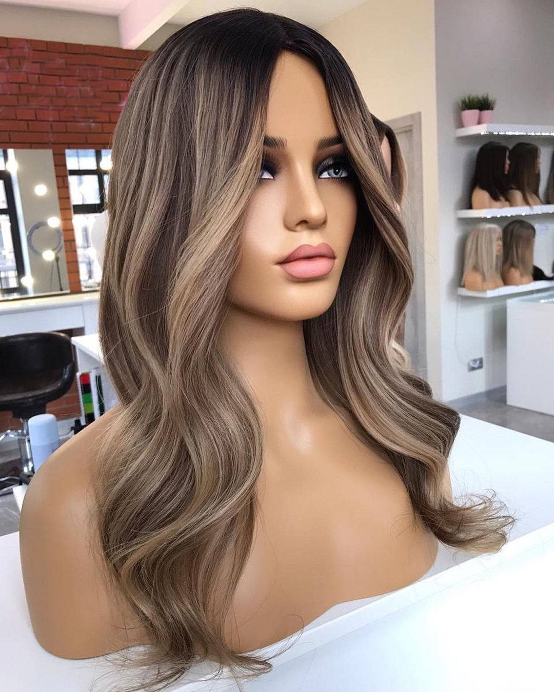 Swiss lace and HD lace front construction on a Full Lace Wig