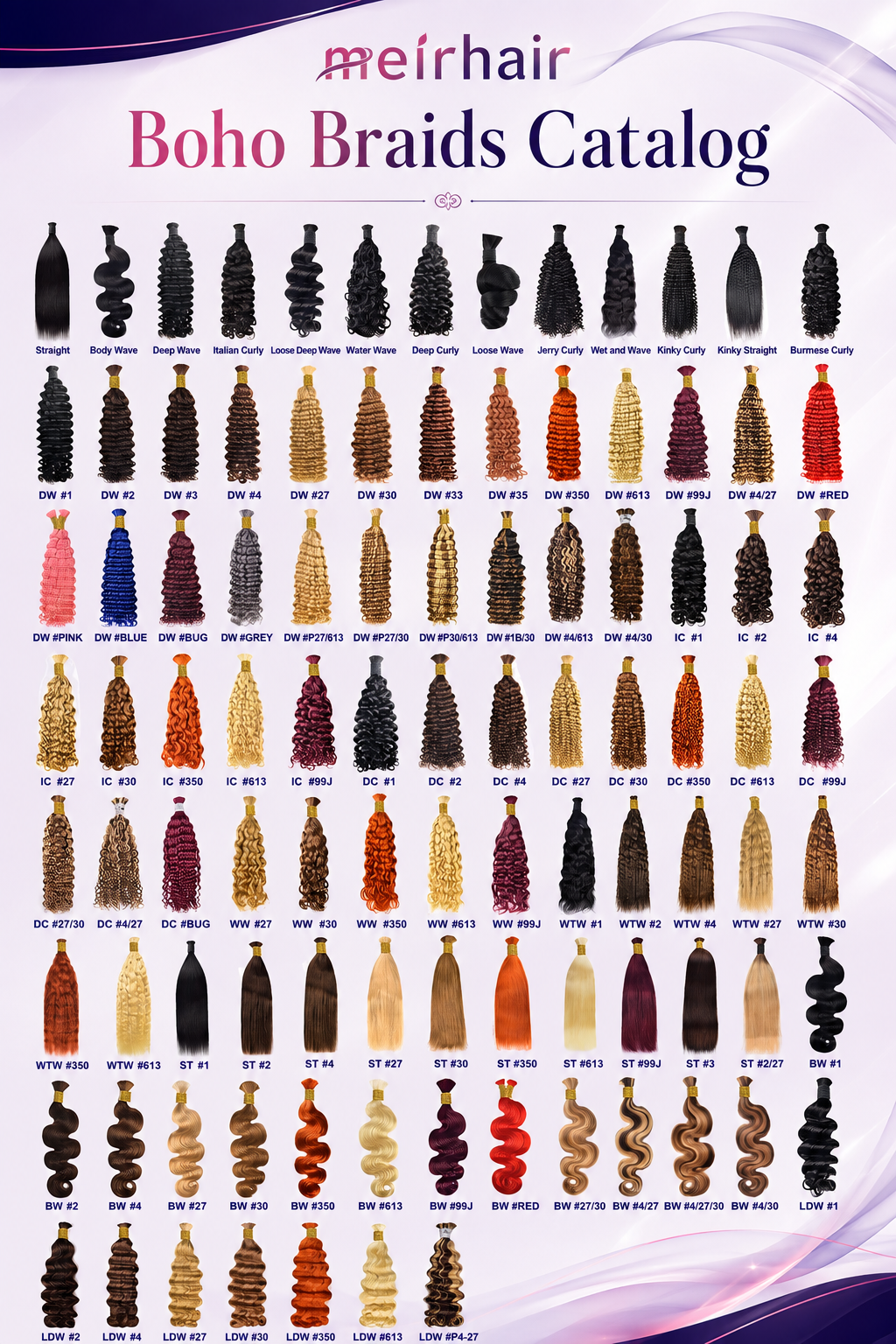 Human hair boho braiding hair for crochet hair extensions and braiding hairstyles