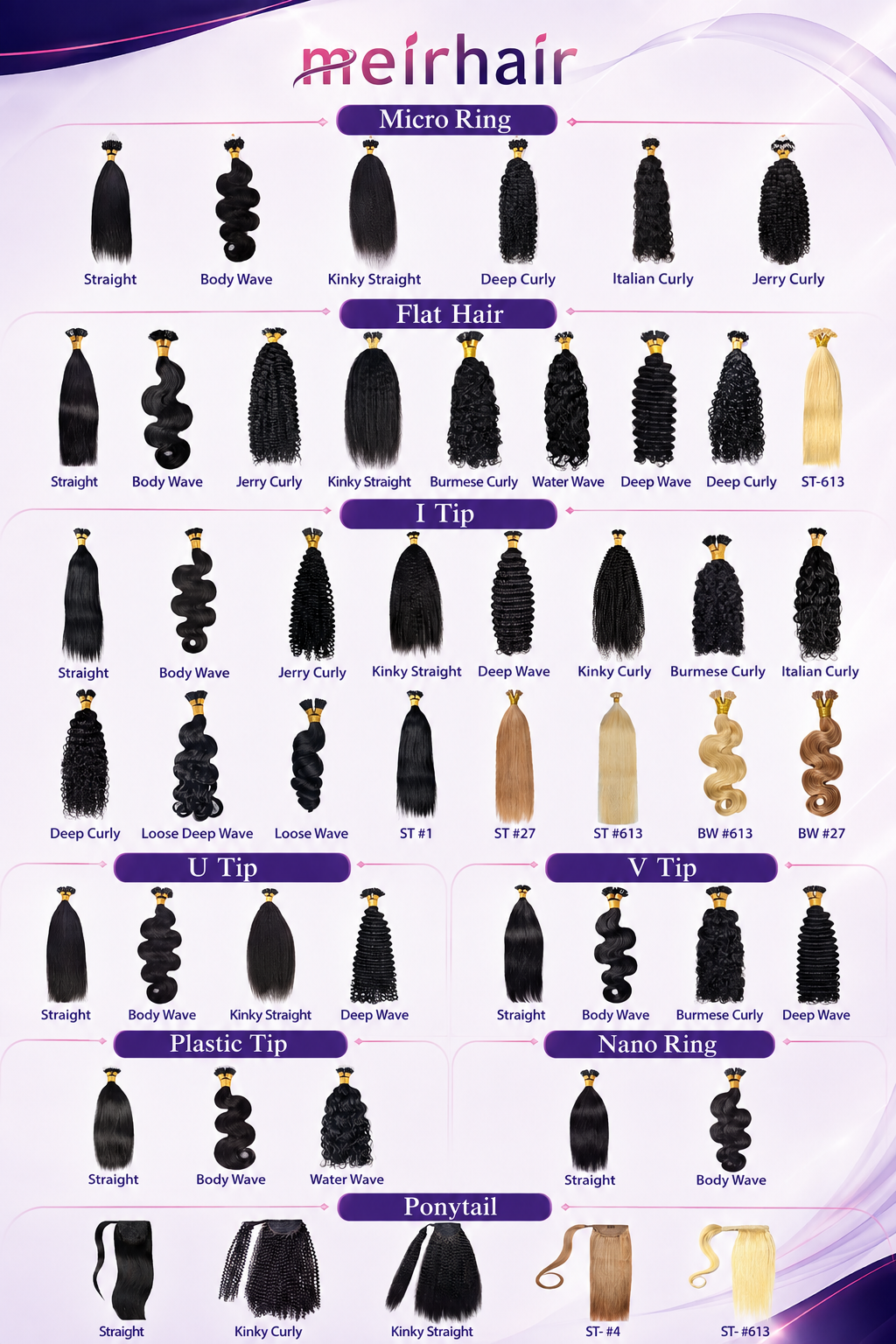 Human hair crochet hair extensions for crochet installation