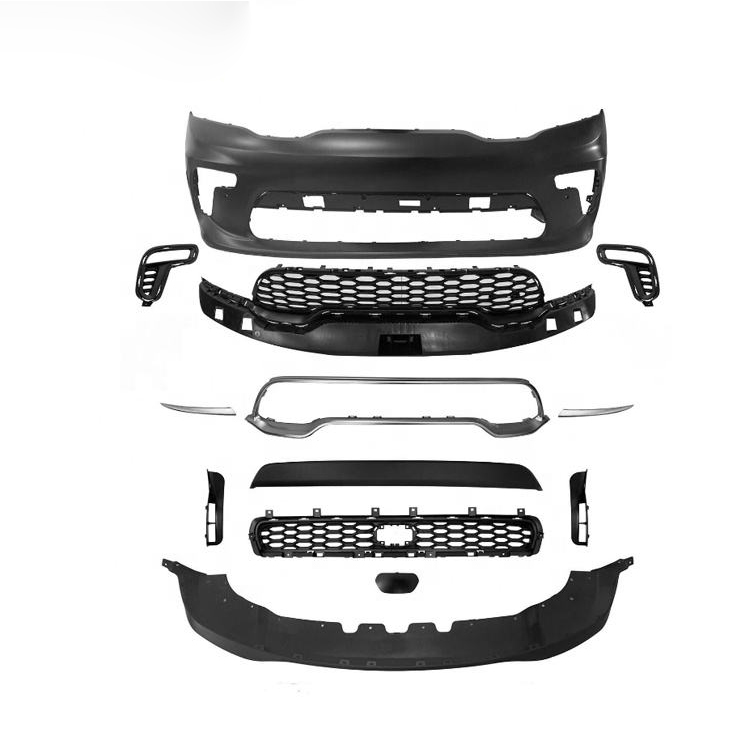 Car front bumper assembly in primed surface finish