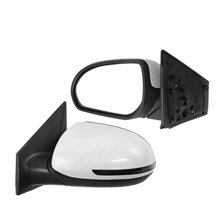 Traditional replacement side mirror casing and backing structure