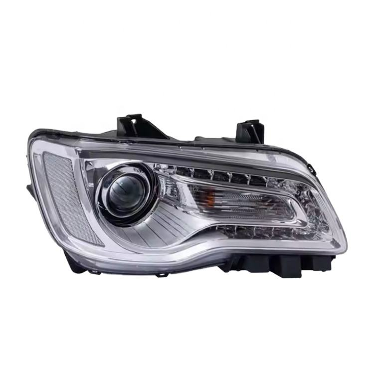 Car LED headlight unit under inspection for warranty verification