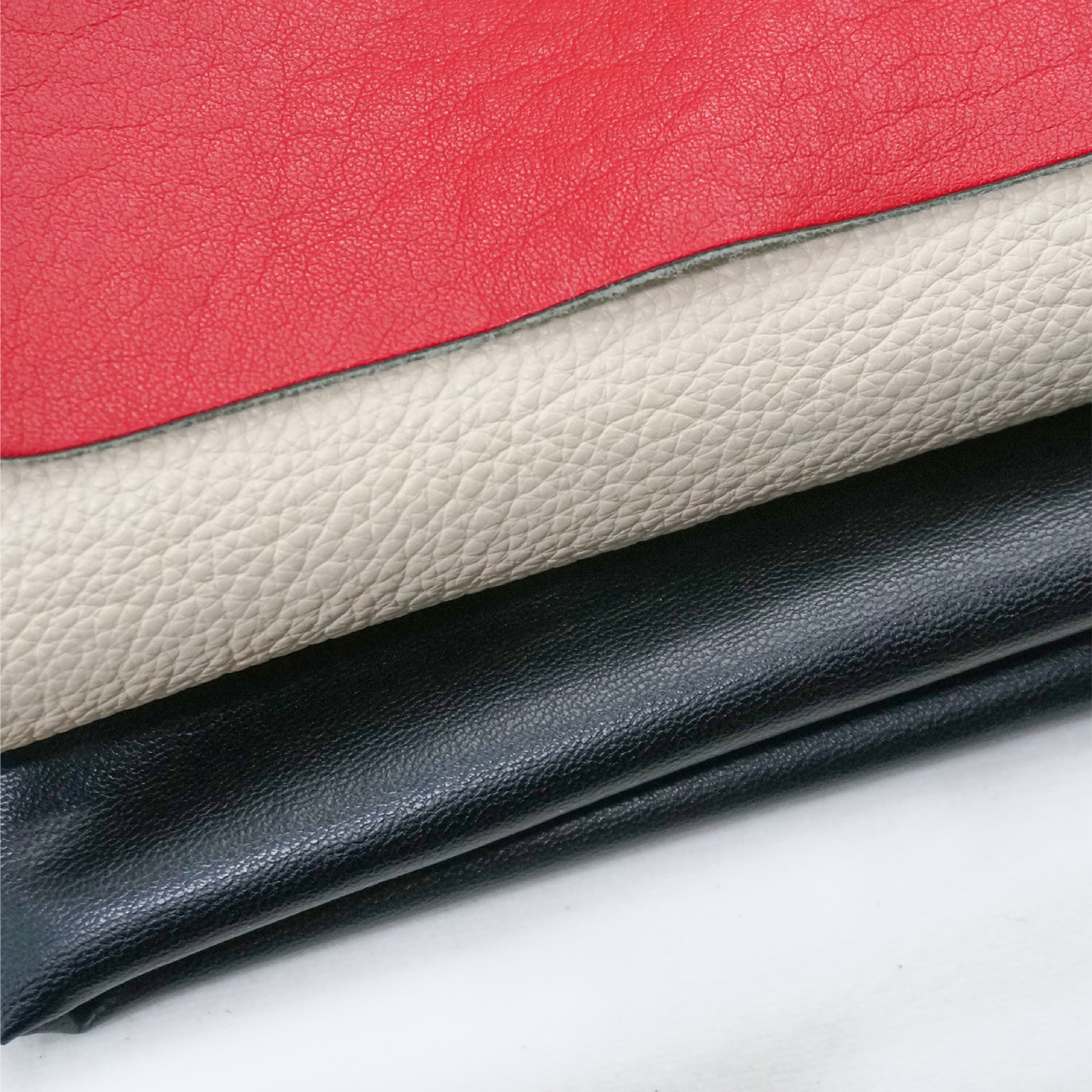 Eco-friendly synthetic leather close-up texture details