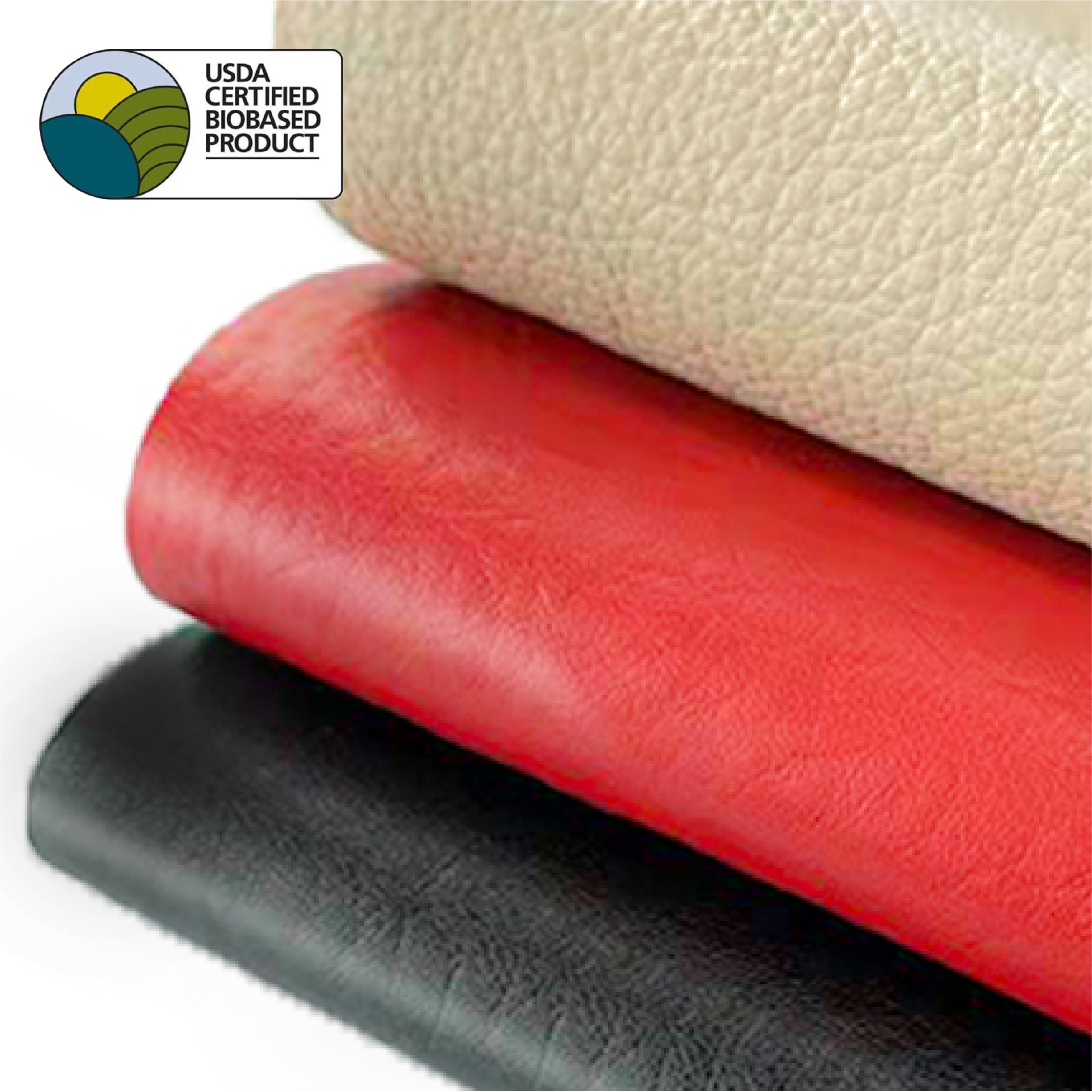 Synthetic eco leather surface for furniture and automotive upholstery