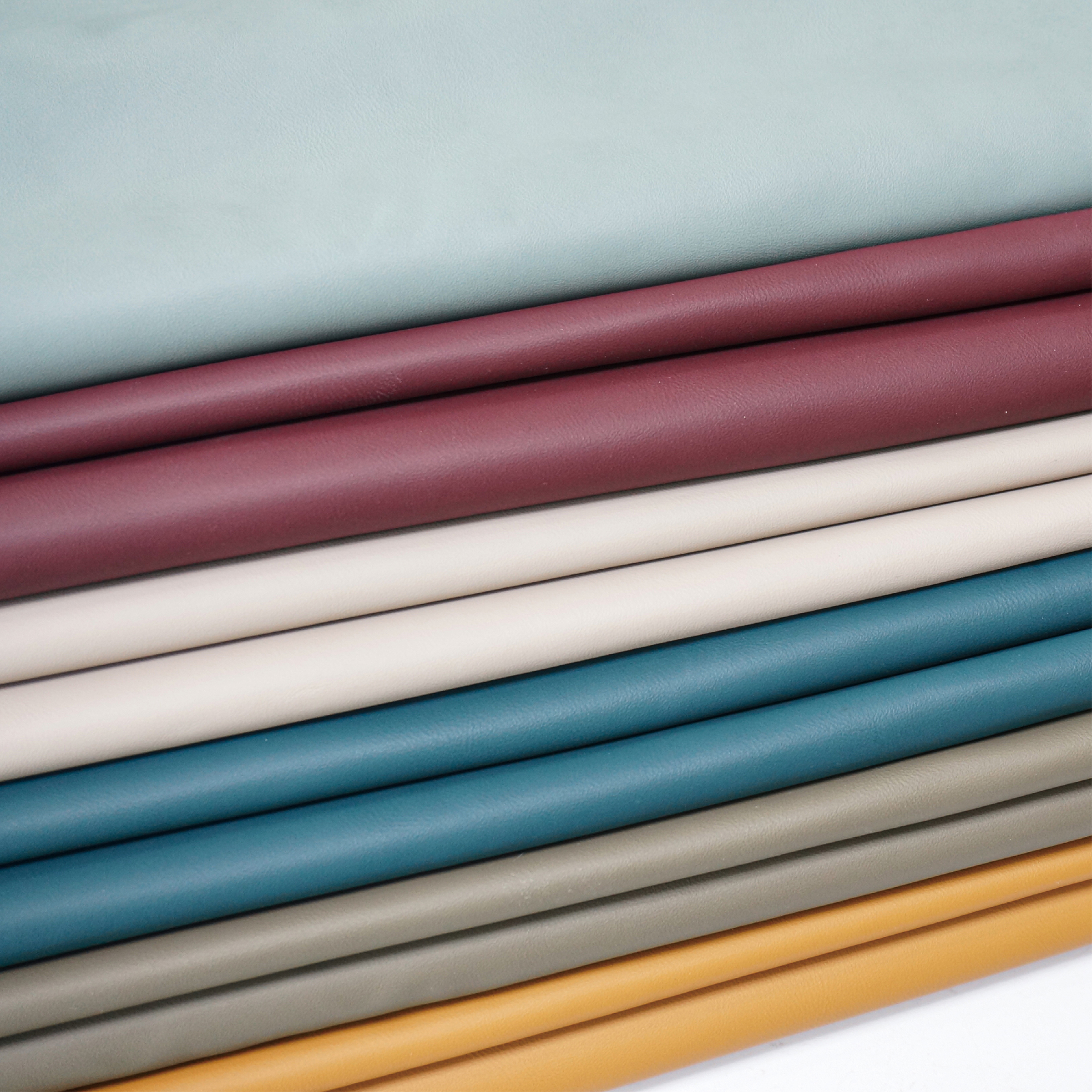 Textured PU leather material for upholstery applications