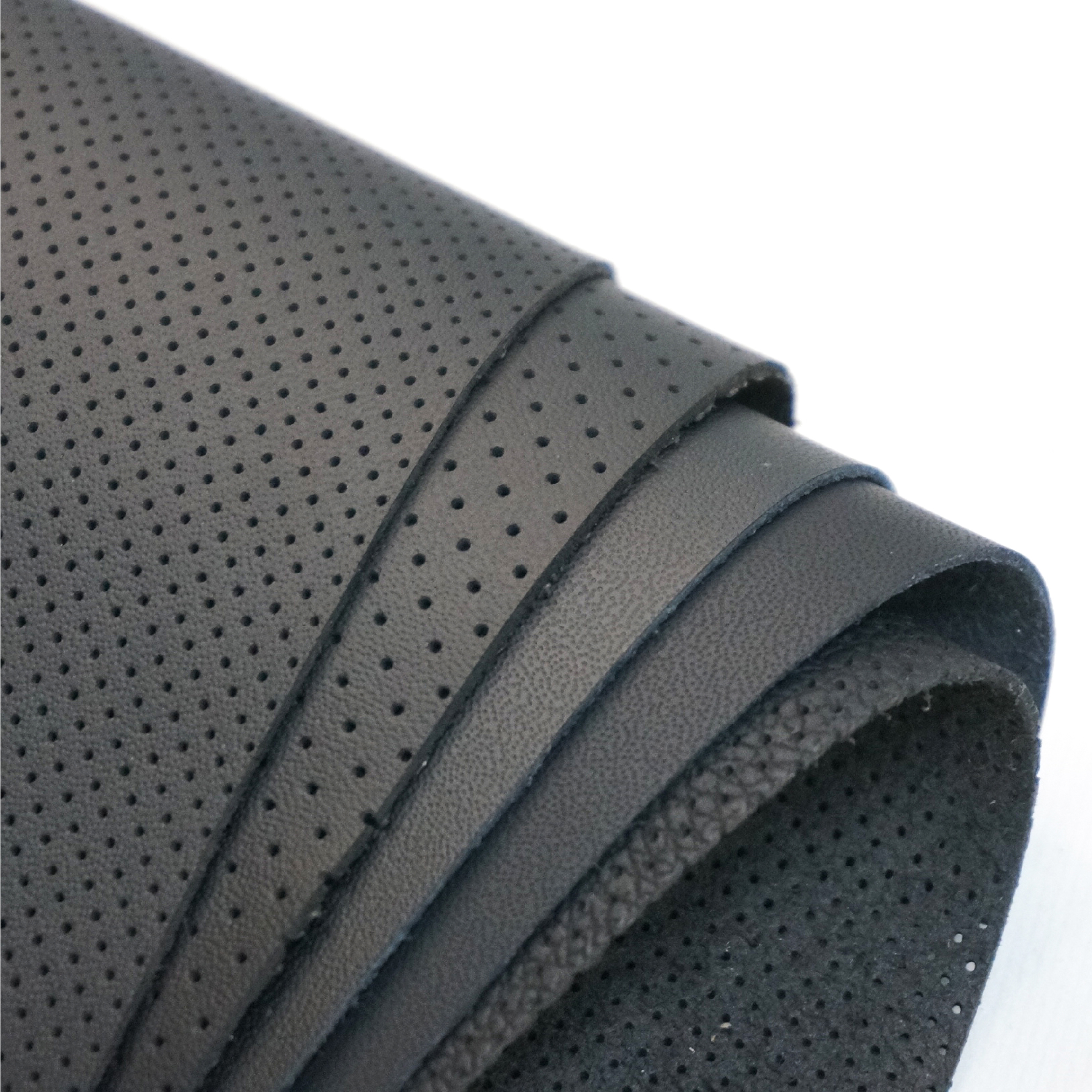 Customized synthetic upholstery leather texture and backing options