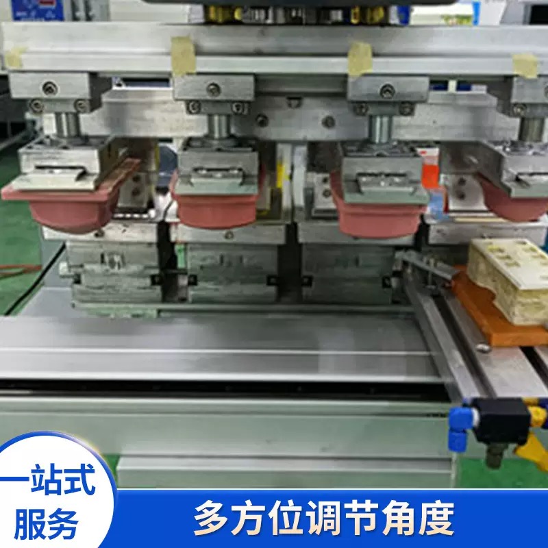Detailed view of servo transfer printing machine mechanics