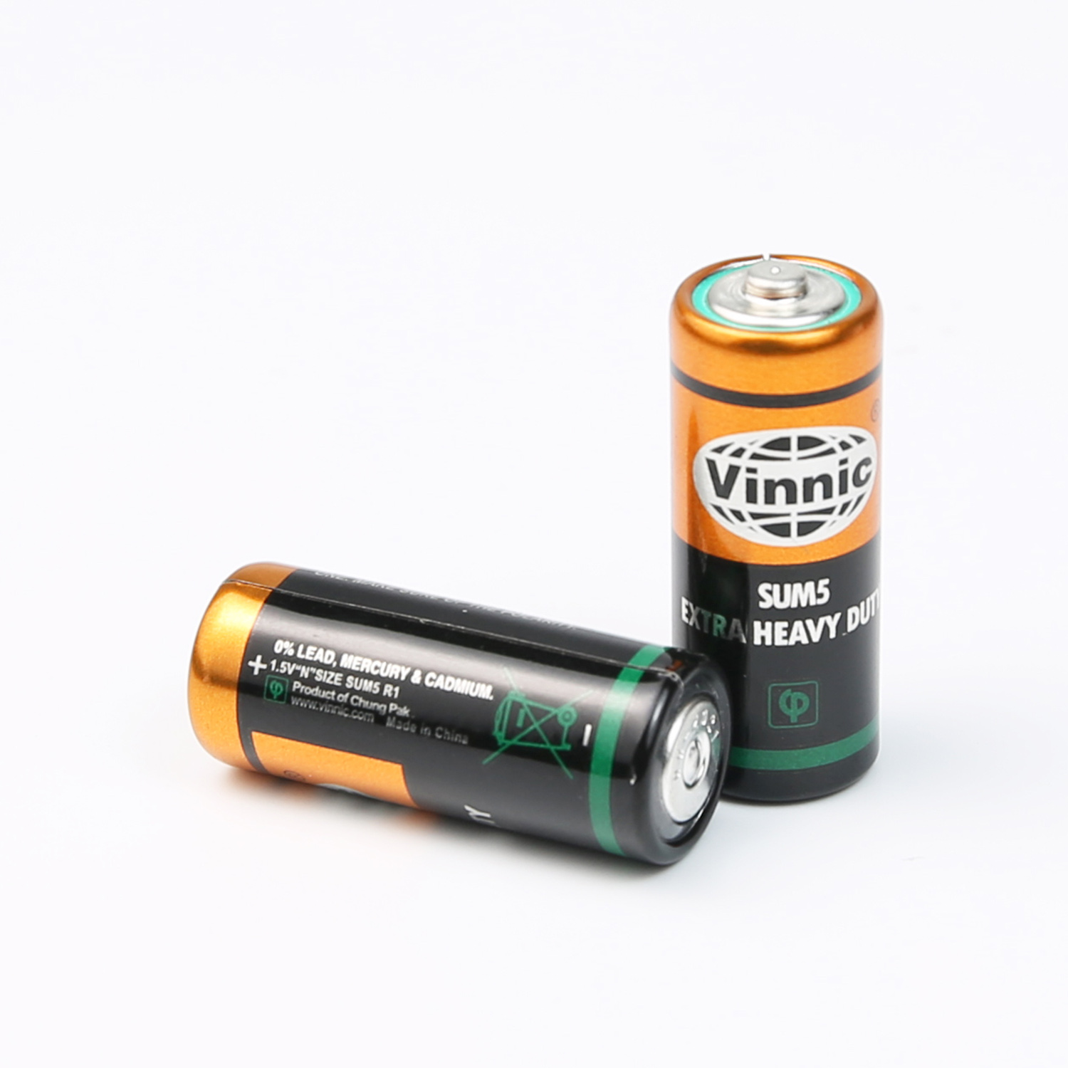 Vinnic zinc chloride battery formats for quality claim identification