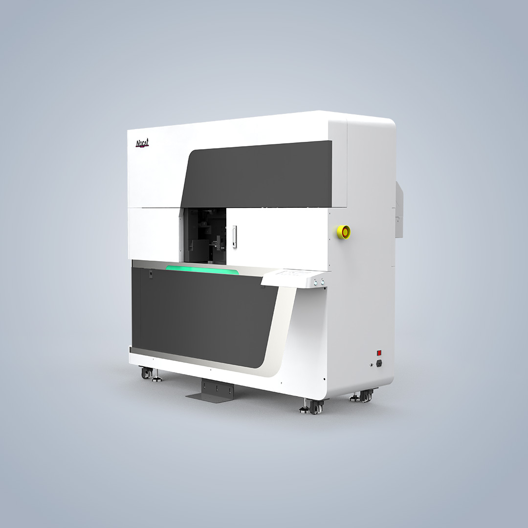 Helical 360-degree printing on tapered drinkware containers
