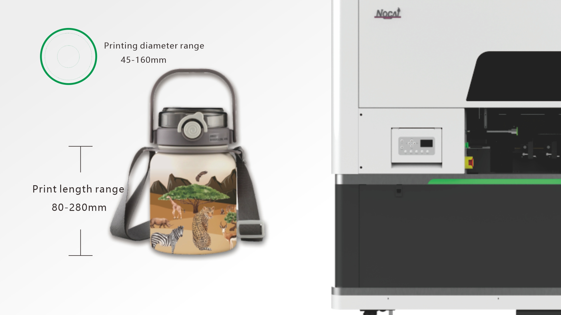 Car cup UV printing machine for cylindrical drinkware