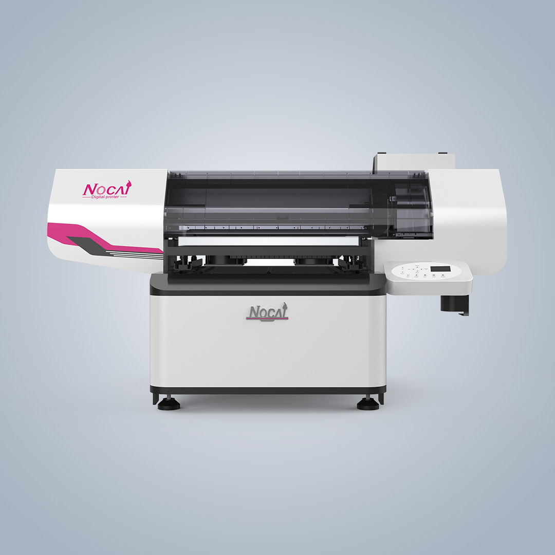 UV flatbed printer vacuum bed and angled lamp system
