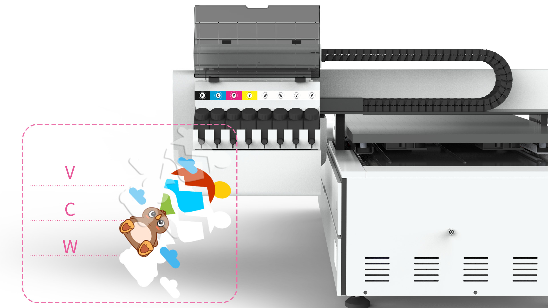 0609 UV PRINTER control and printing details