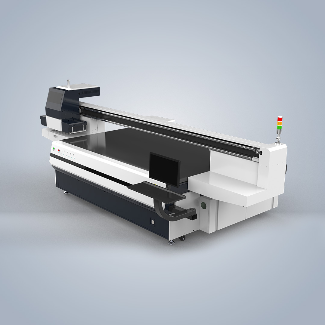 NC-UV2513 large-format UV printer structure and print bed