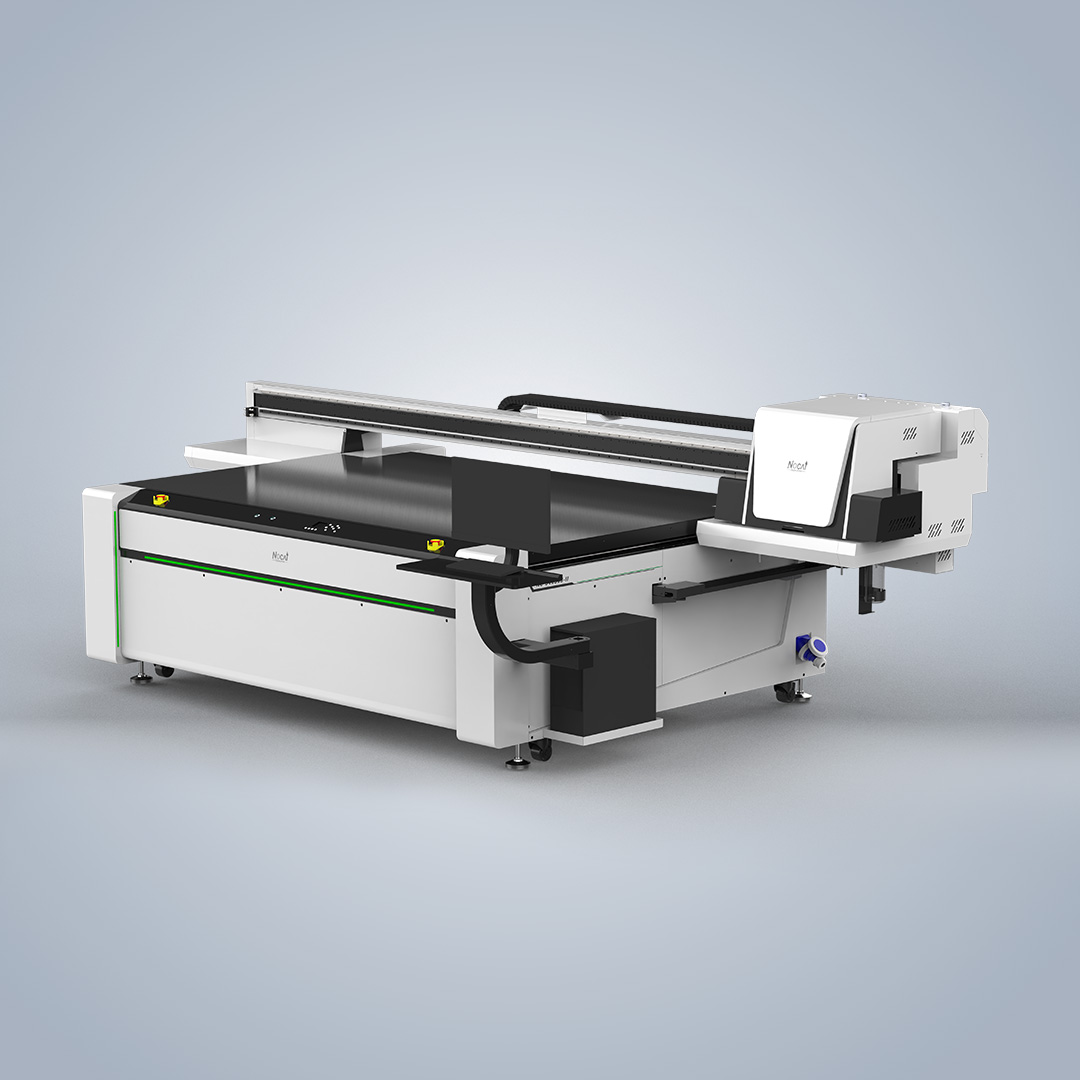 NC-UV2513-II UV FLATBED PRINTER print area and equipment structure