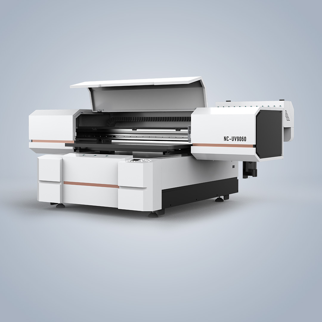 UV flatbed printer platform for direct-to-substrate printing tests