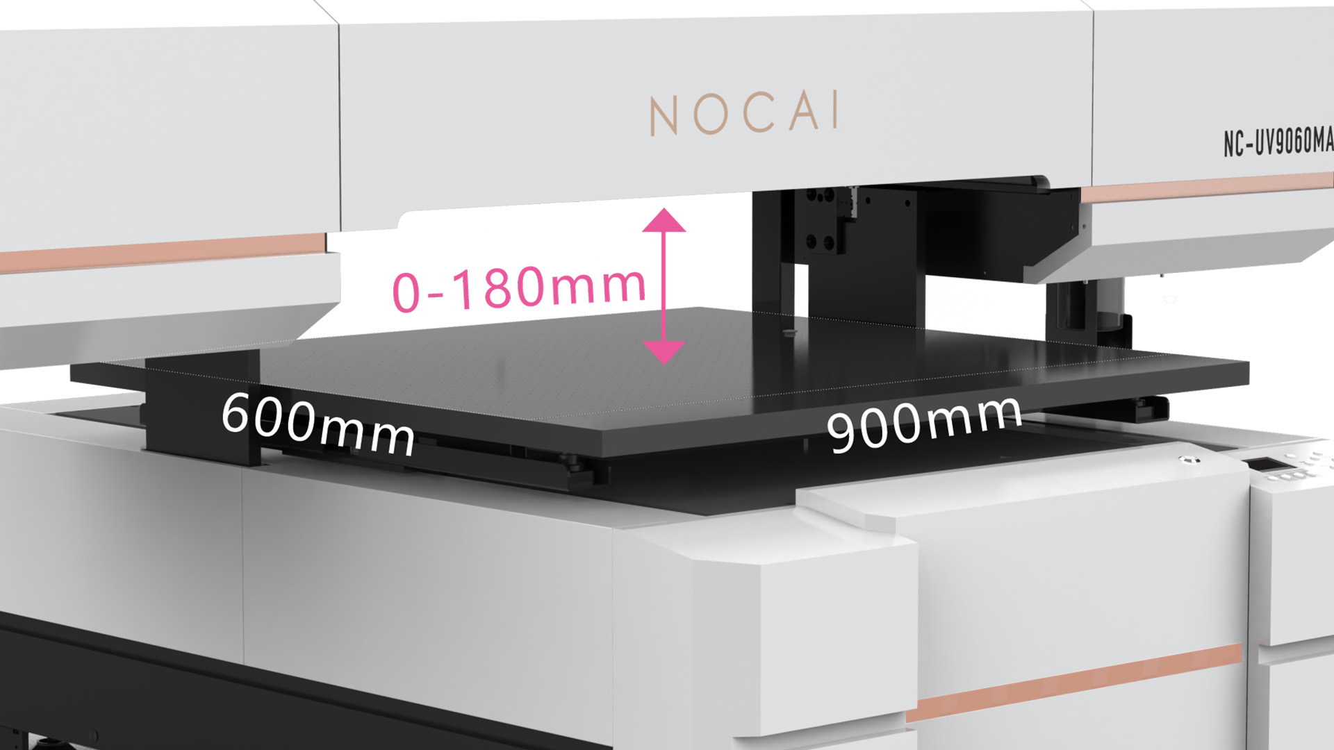 NC-UV9060MAX aluminum alloy frame and sliding control panel