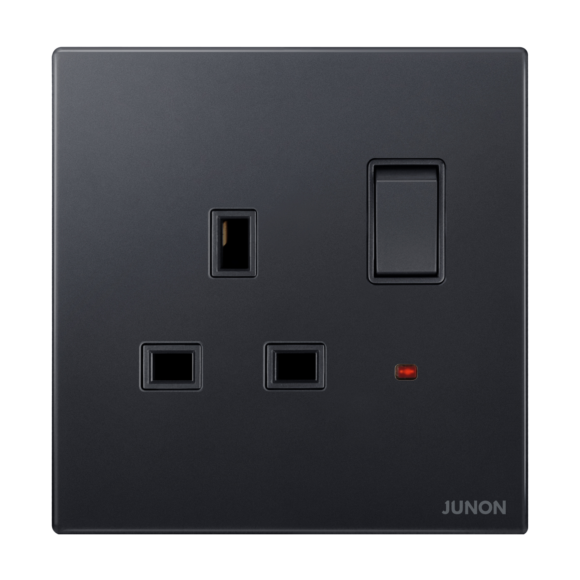WJ series glass surface UK standard switch and socket showing premium design for residential and commercial circuits