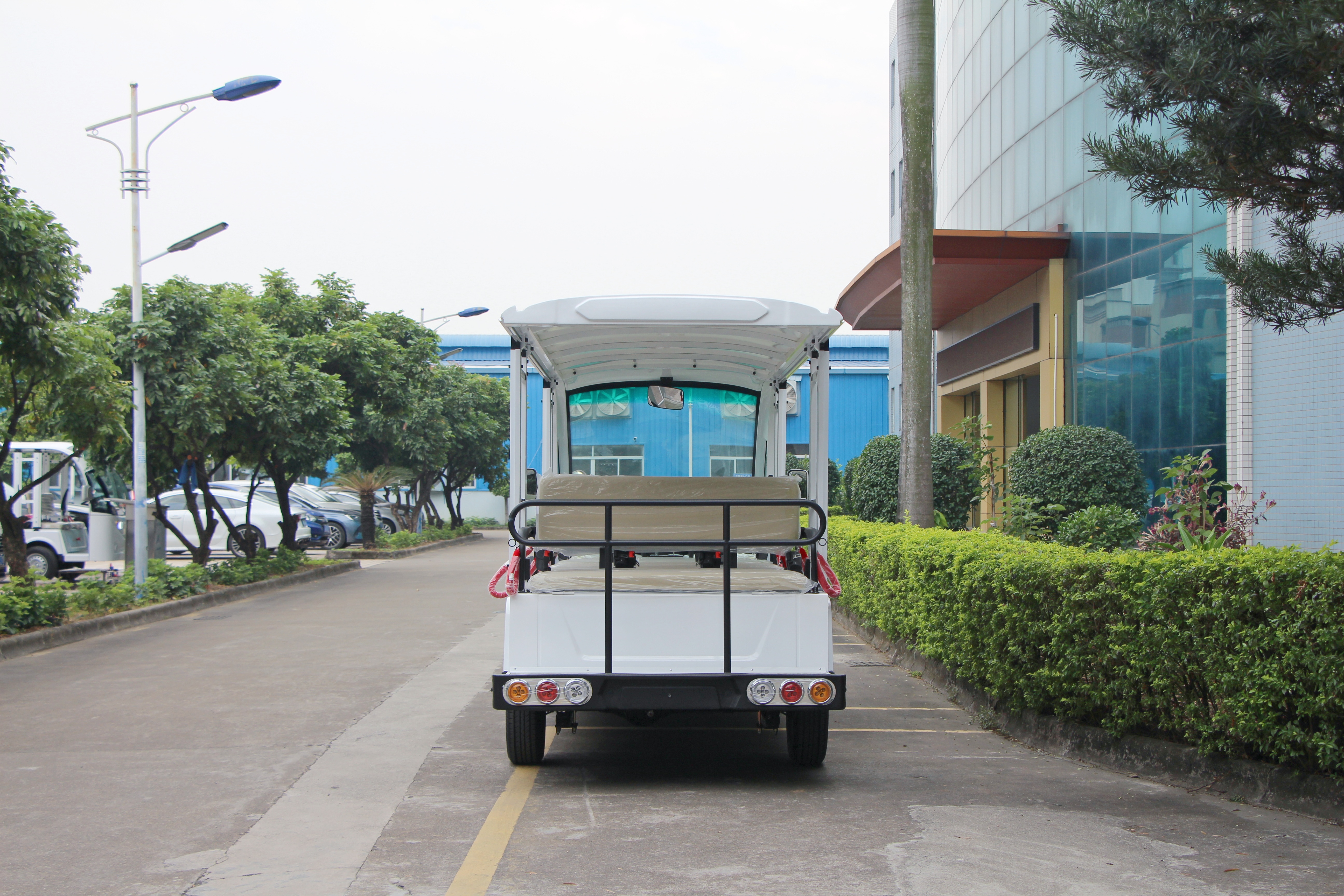 LQY148A 14seats bus open sightseeing vehicle