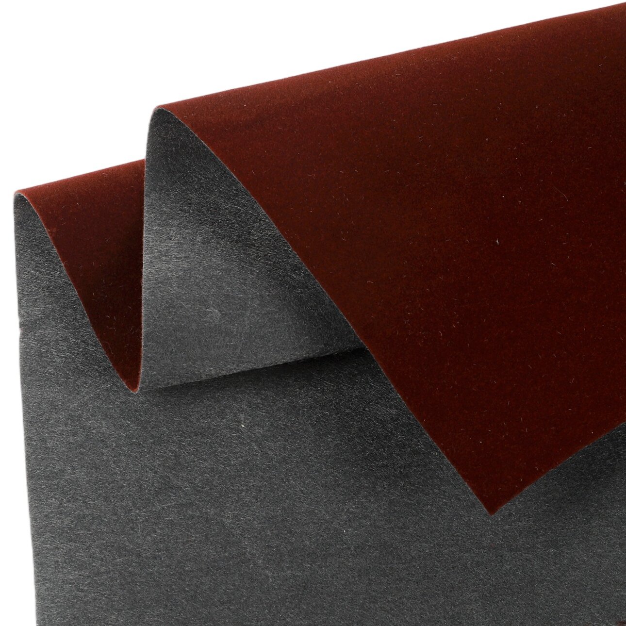 Nonwoven flocking fabric surface for packaging and functional lining