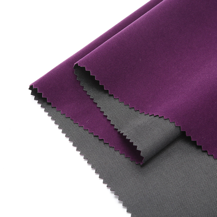 Knitted flocking fabric for jewelry box lining