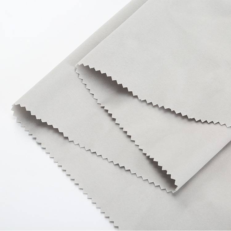 Dense pile structure of luxury gift box lining material under magnification