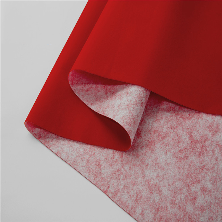Mingqian Plain Velvet and Pearl Velvet Flocking Fabric showing smooth pile surface and dense texture