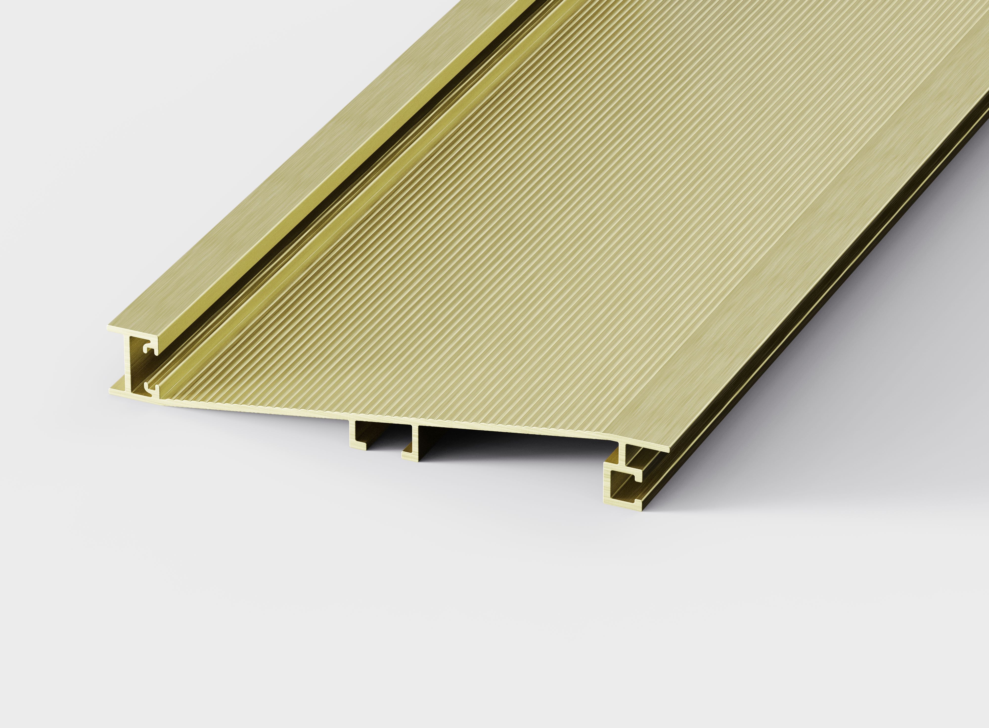Aluminum tile trim profile surface options for decorative edge finishing