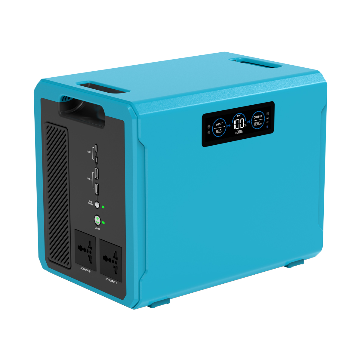 Portable power station quality inspection and energy storage design