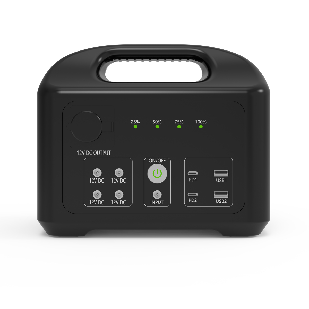 Portable power station for outdoor emergency power supply applications