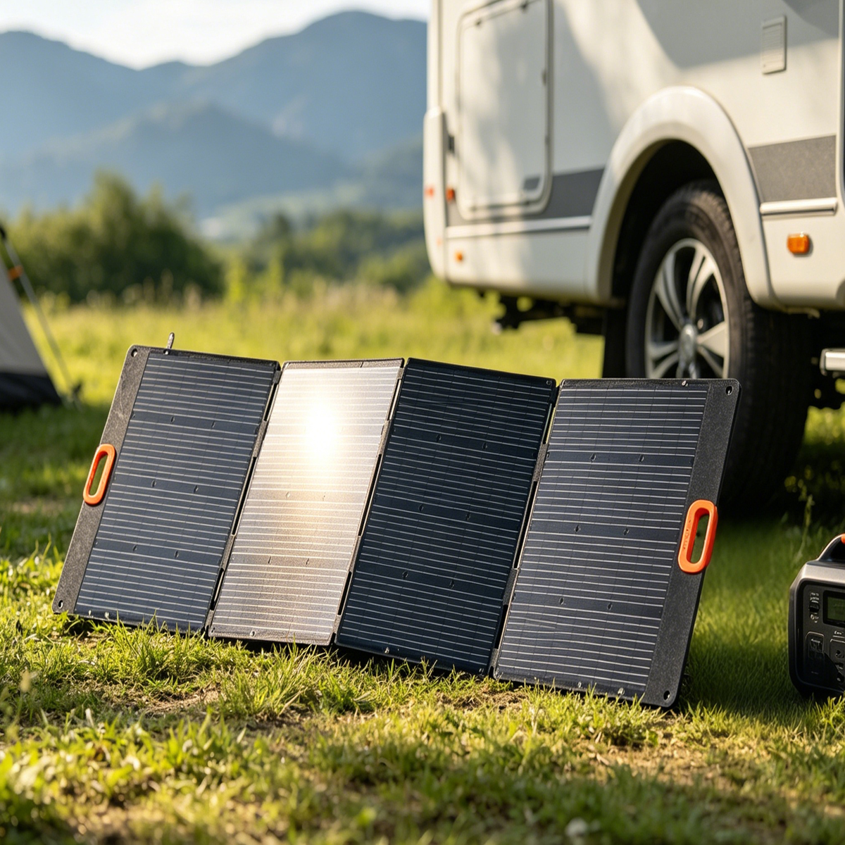 400W Portable Solar Panel product view for renewable outdoor power