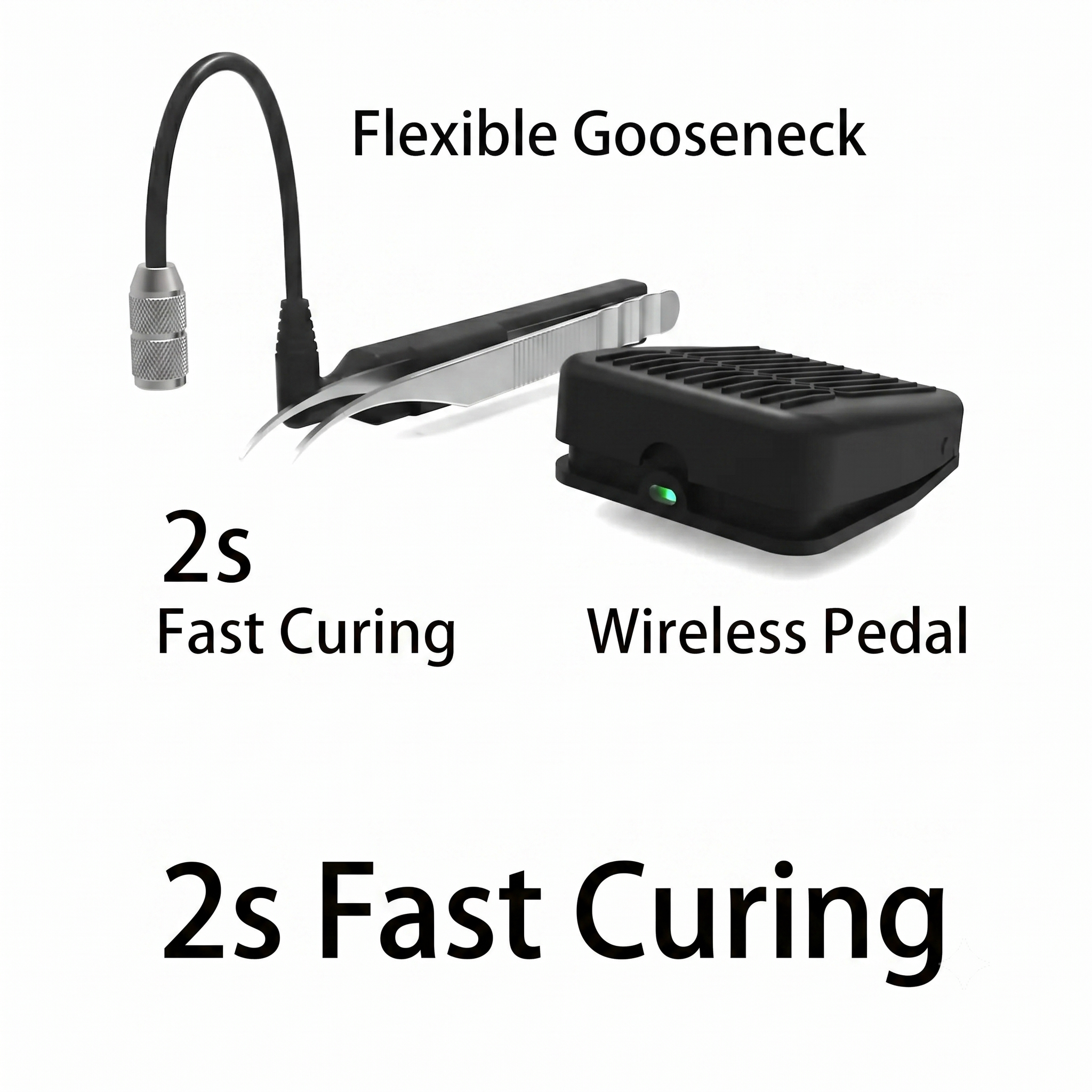 Portable UV/LED lash tweezers curing lamp product view