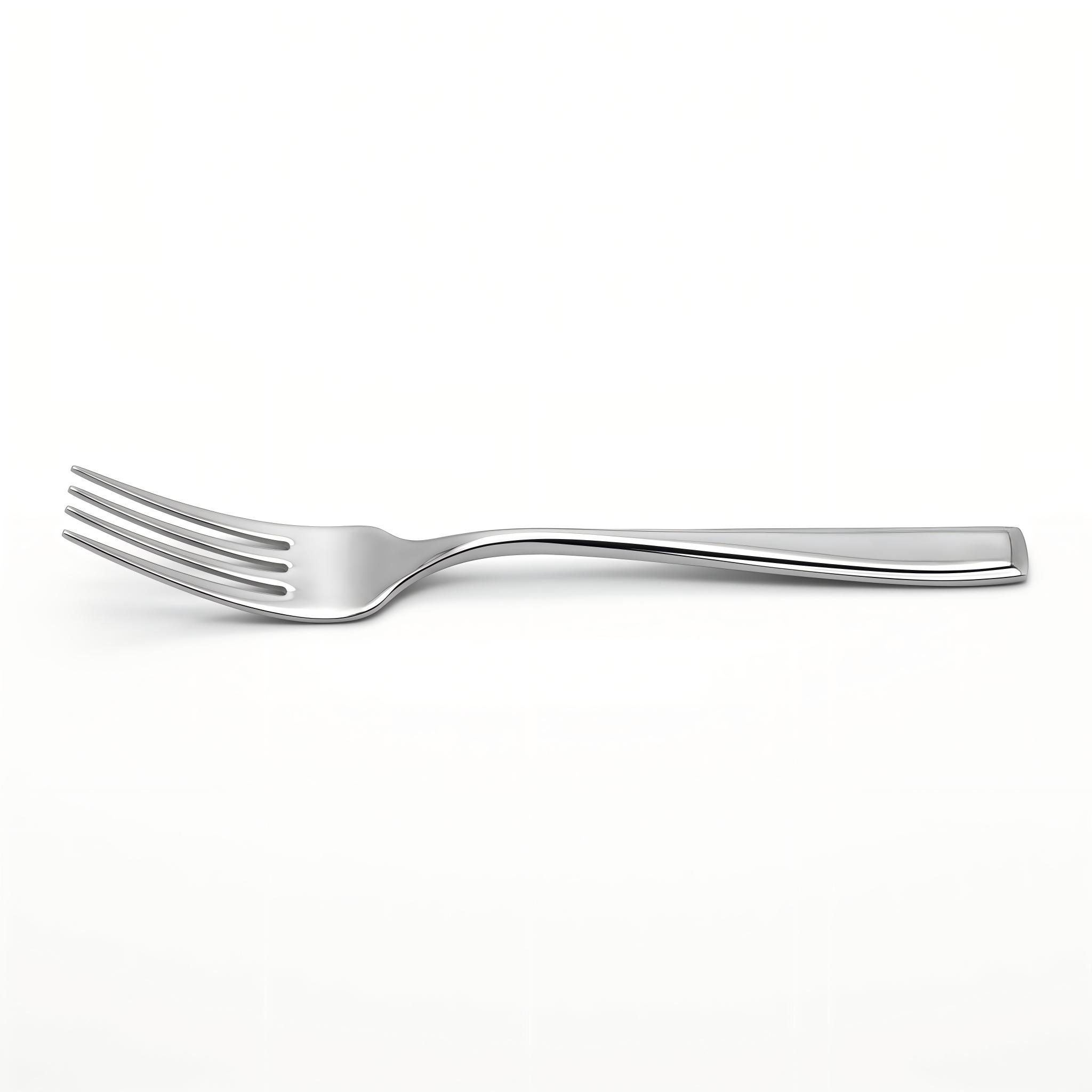 Commercial stainless steel dessert fork and tableware setting