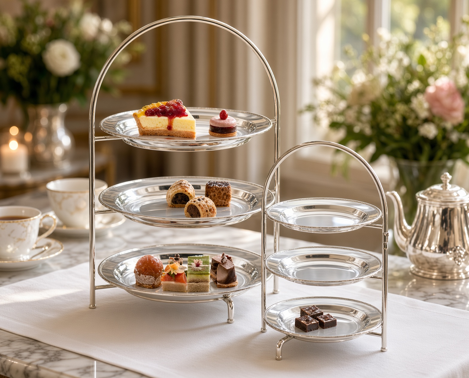 Afternoon Tea Stand and Tableware Display for Commercial Hospitality