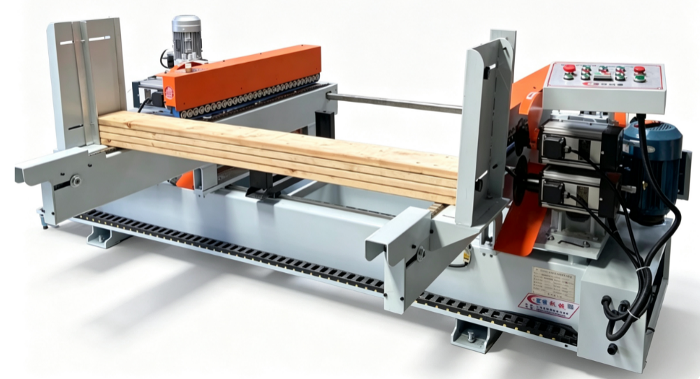 Circulating automatic double-end tenoner and cut-off machine