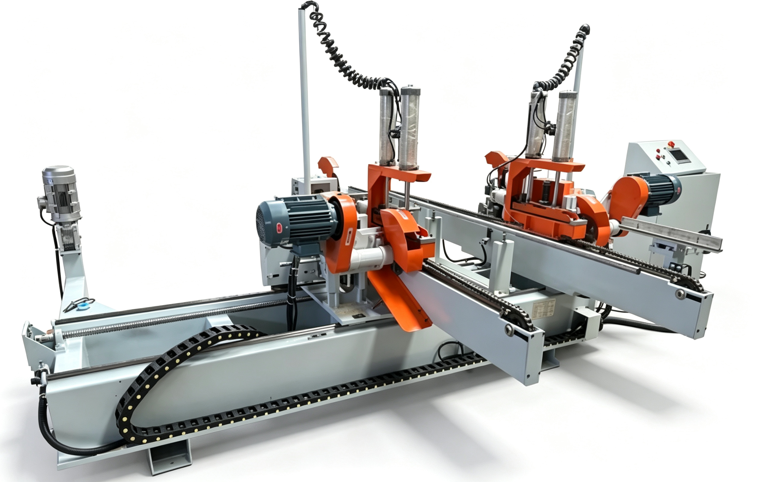 Heavy-Duty Reciprocating Double-End Tenoner woodworking machine