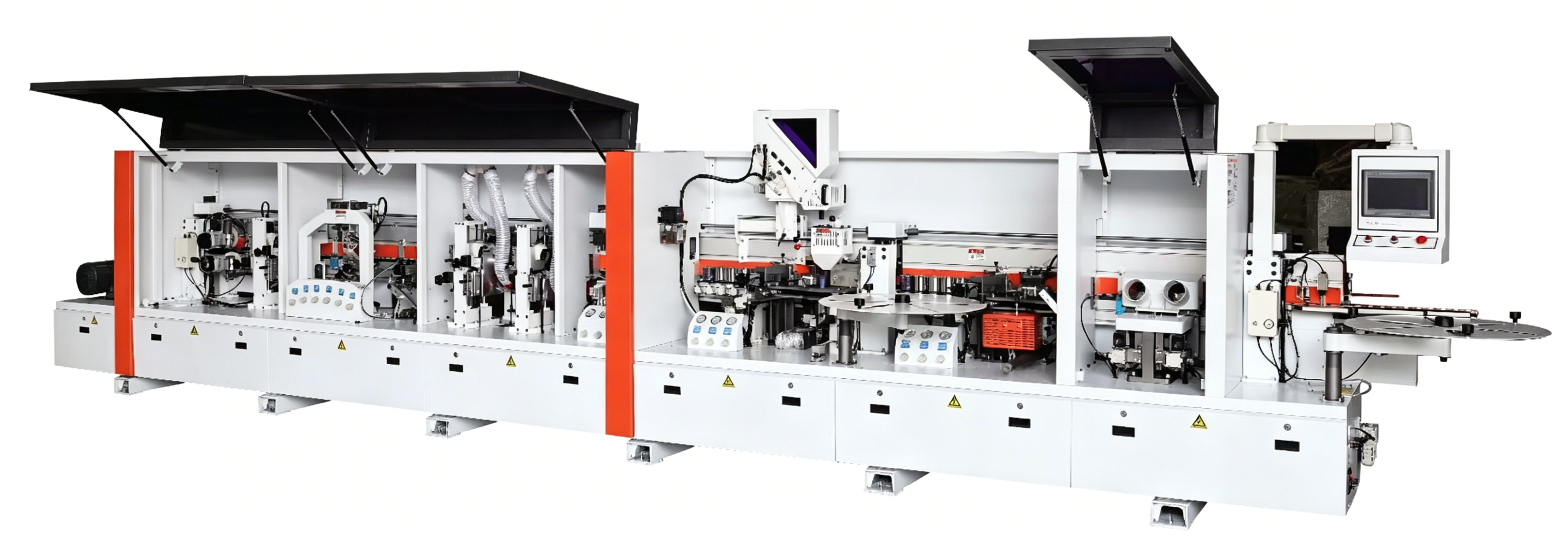 Heavy-duty automatic edge banding machine for precise panel processing