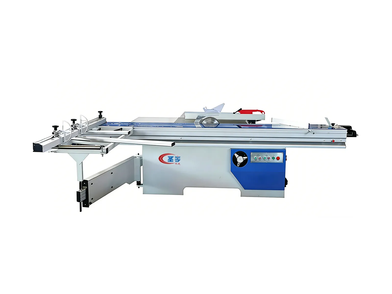 45° manual sliding table saw for panel cutting