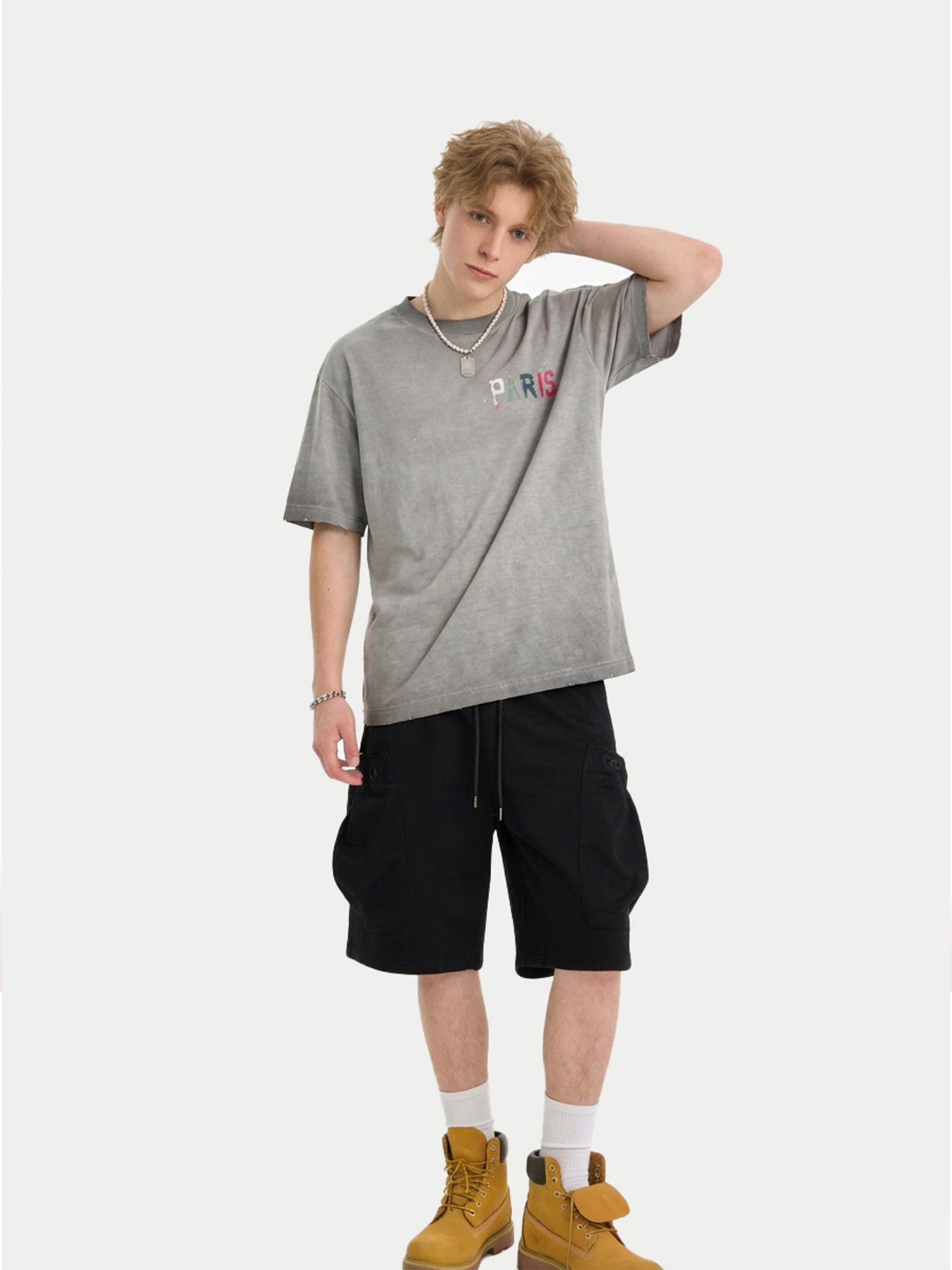 Vintage garment-washed custom apparel for streetwear production
