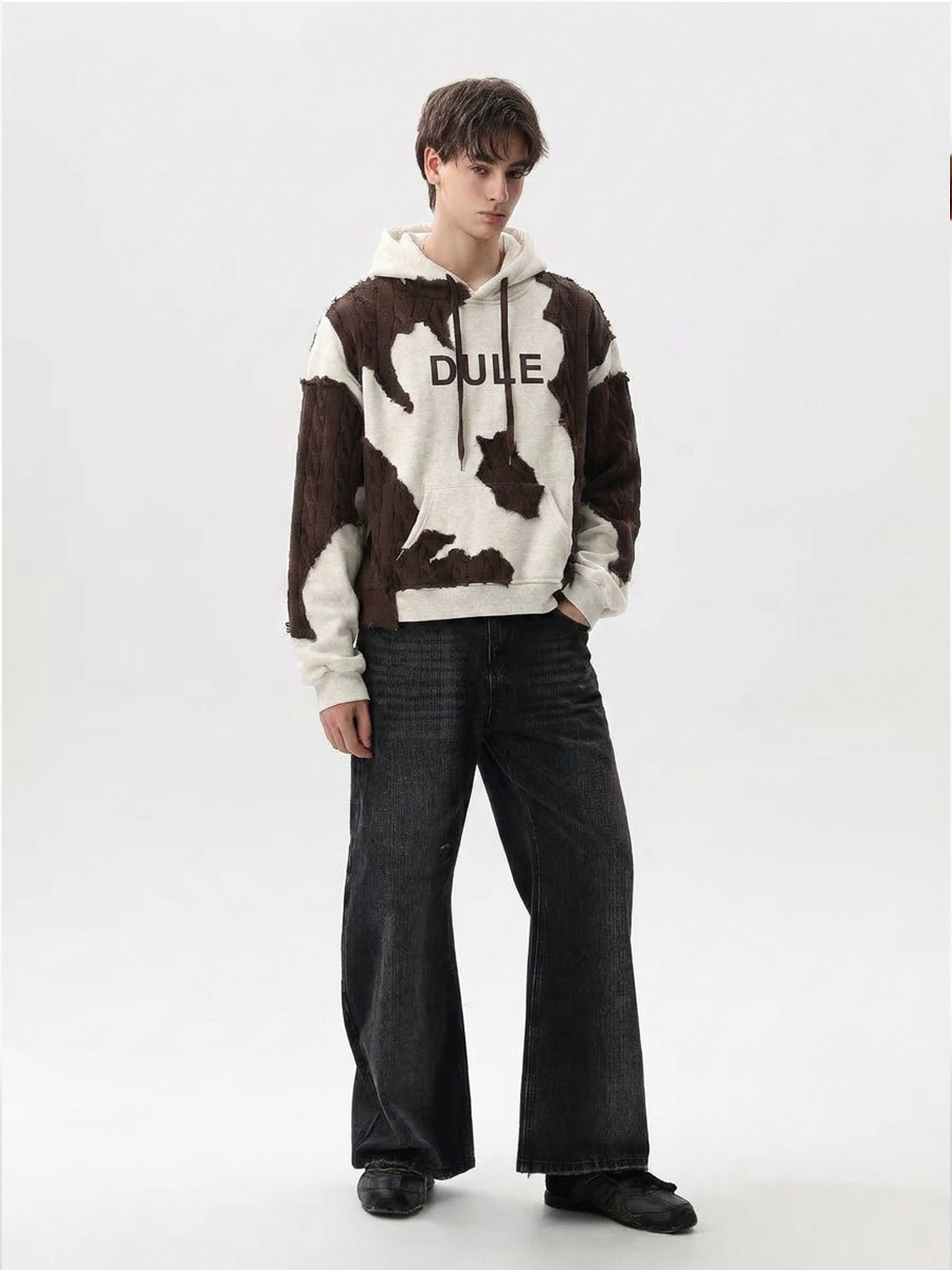 600gsm heavyweight solid hoodie for puff-print French terry hoodie development