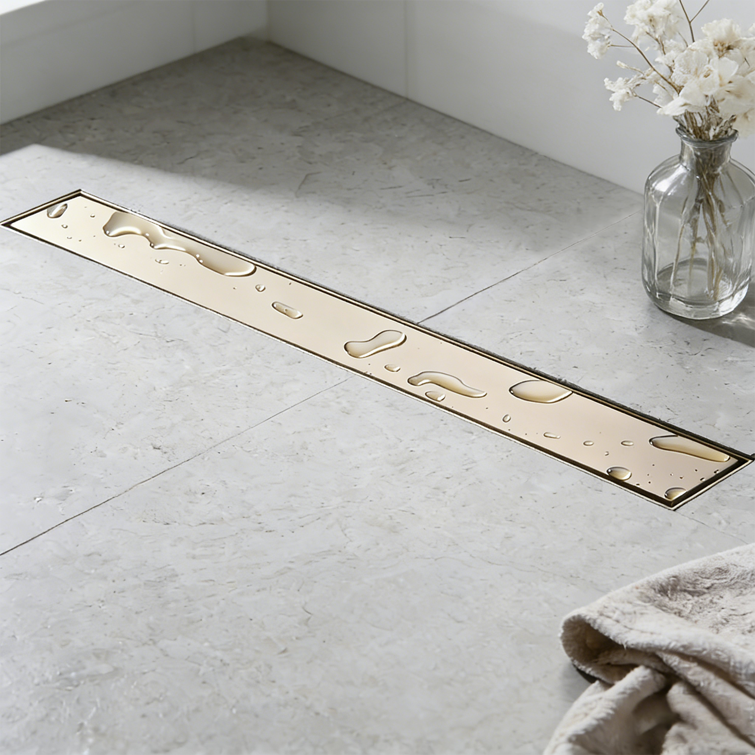 Custom size ODO tile insert floor drain surface finish options