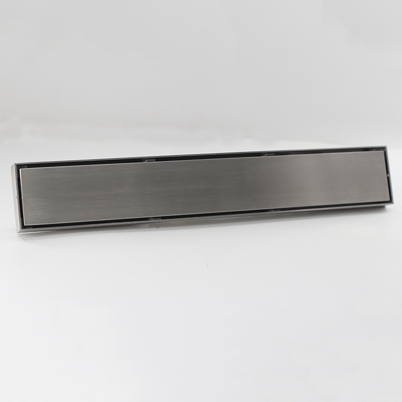 60x8cm ODO-001-QHP Tile Insert Floor Drain Brushed Gunmetal Grey