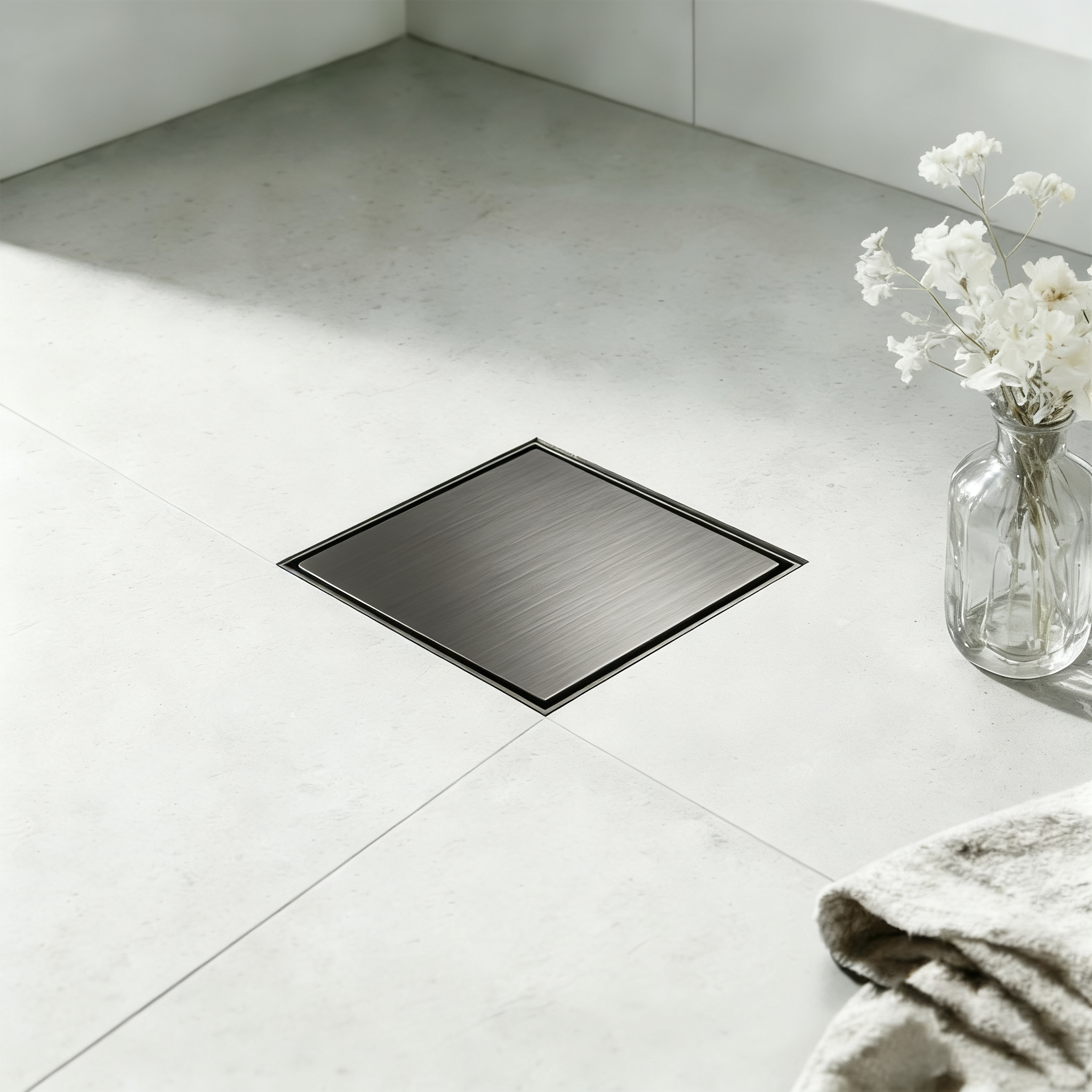 Stainless steel 304 tile insert floor drain with custom size support