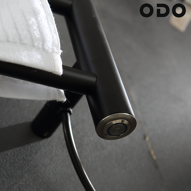 ODO-R3B-1KH Electric Towel Rack Matte Black modular design