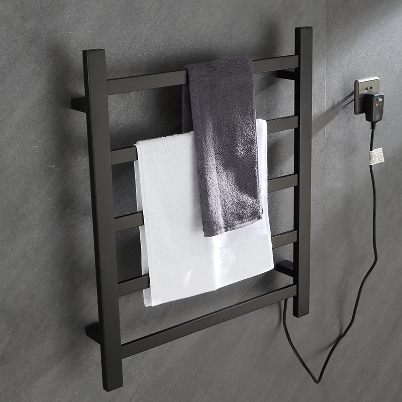5-rail swivel electric towel rack alternative finishes diagram