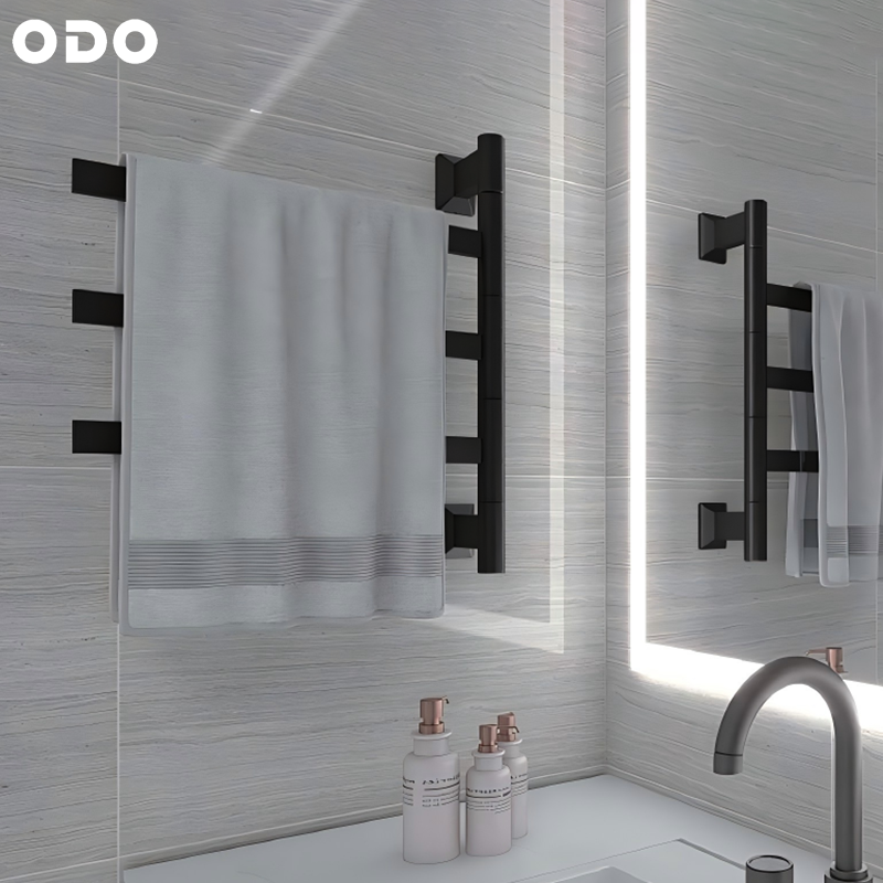 ODO-R18-2KB heated towel rail carbon-fiber heating configuration